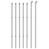 Clôture grillagée Vidaxx 0,8x10 m couleur argent