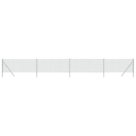 Clôture grillagée Vidaxxl 1x10 m couleur argent