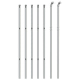 Clôture grillagée Vidaxxl 1x10 m couleur argent
