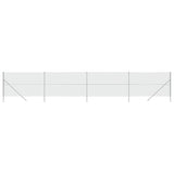 Clôture grillagée Vidaxxl 1,4x10 m couleur argent