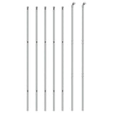 Clôture grillagée Vidaxxl 1,4x10 m couleur argent