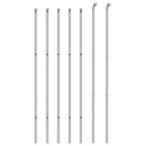 Clôture grillagée VidaXL 1,6x10 m couleur argent