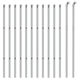 Clôture grillagée VidaXL 0,8x25 m couleur argent