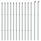 Clôture grillagée Vidaxxl 1x25 m argenté