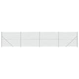 Clôture grillagée Vidaxl avec bride 1,4x10 m couleur argent