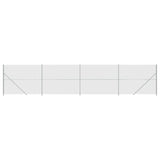 Clôture grillagée Vidaxl avec bride 1,8x10 m couleur argent