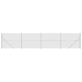 Clôture grillagée Vidaxl avec bride 2x10 m couleur argent