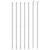 Clôture grillagée Vidaxl avec bride 2x10 m couleur argent