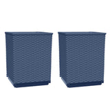 Vidaxx jardinières 2 pcs 30x30x37 cm polypropylène bleu-gris