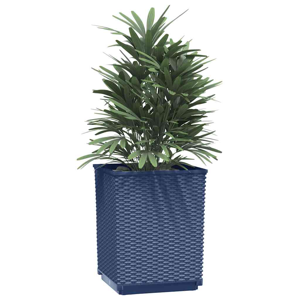 Vidaxx jardinières 2 pcs 30x30x37 cm polypropylène bleu-gris