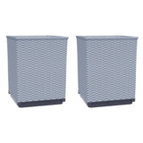 Vidaxx jardinières 2 pcs 30x30x37 cm polypropylène gris clair