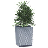 Vidaxx jardinières 2 pcs 30x30x37 cm polypropylène gris clair