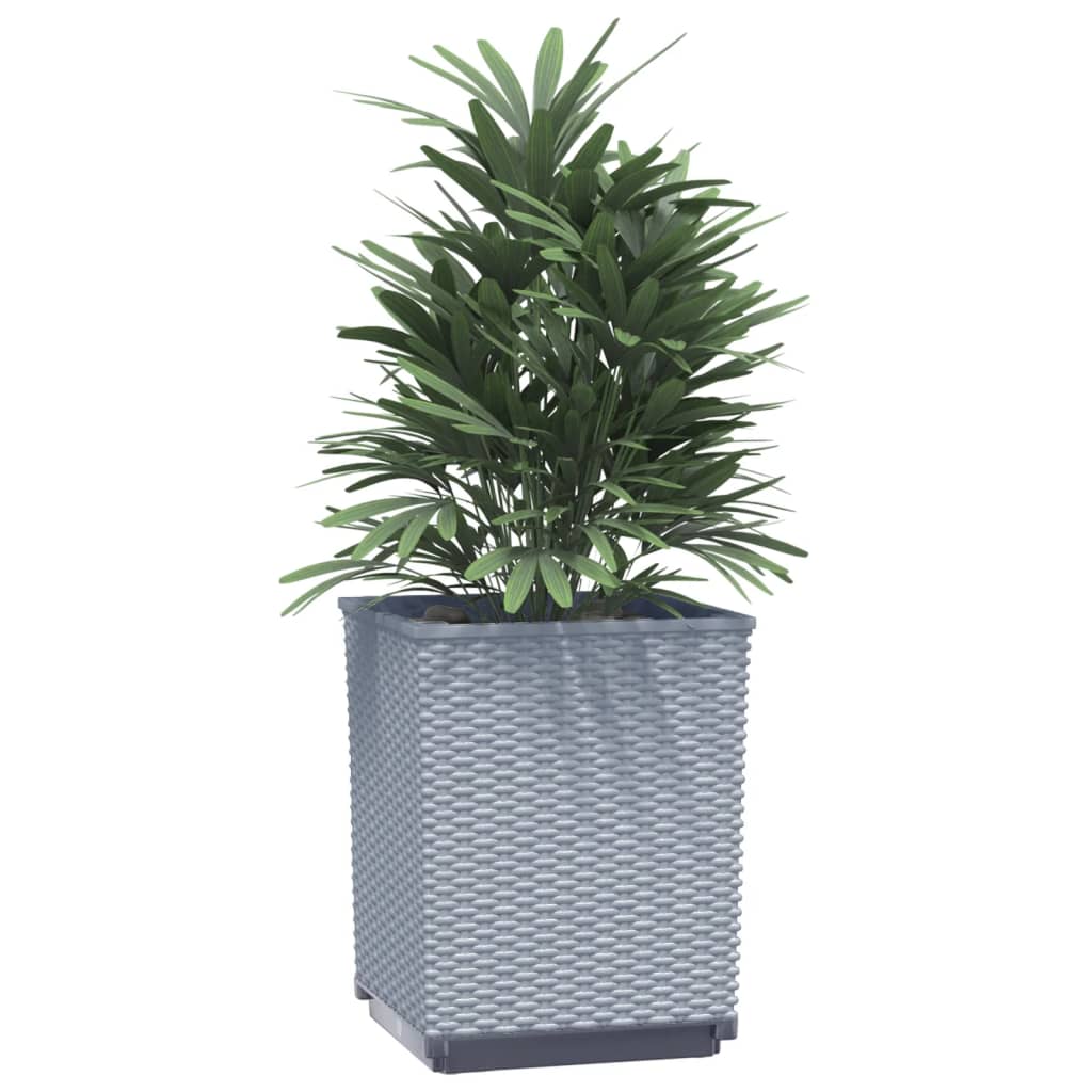 Plantadores Vidaxl 2 ST 30X30X37 CM Polypropene Grey