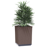 VidaXL Jardinières 2 pcs 30x30x37 cm polypropylène marron