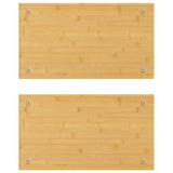 Vidaxl Hob Coverings 2 PCS 50x28x1,5 cm de bambou