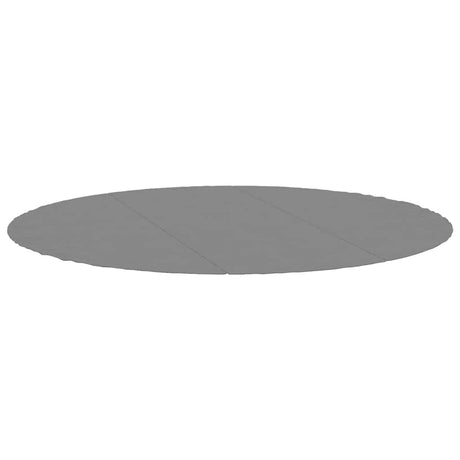 VidaXL Tapis de sol de piscine Ø396 cm géotextile polyester gris clair