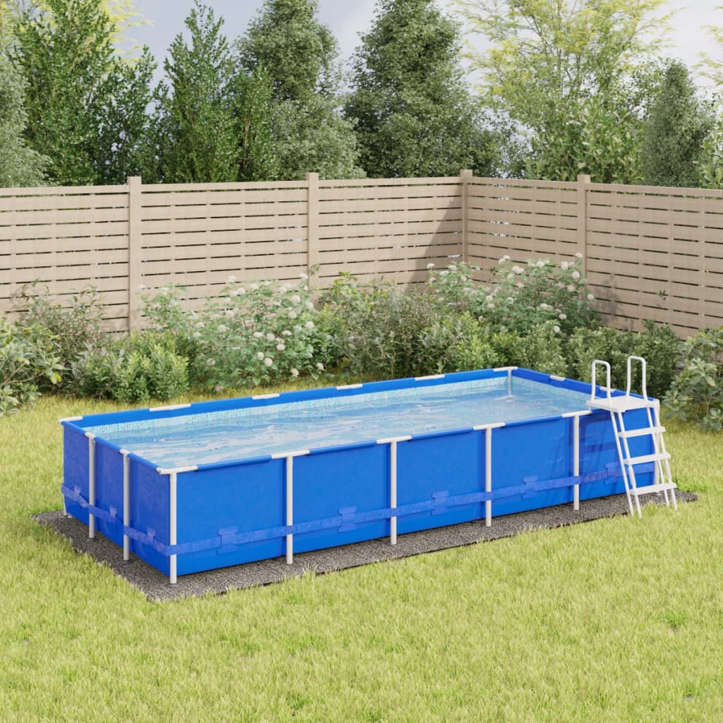 Bidaxl pool jord 550x280 cm polyester geotextil ljusgrå