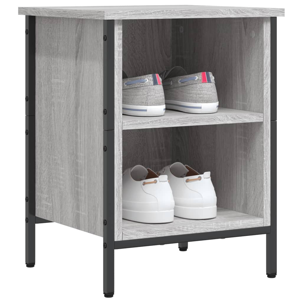 Vidaxx meuble à chaussures 38x35x50 cm dérivé du bois chêne sonoma gris