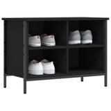 Vidaxx armoire à chaussures 69x35x50 cm bois fini noir