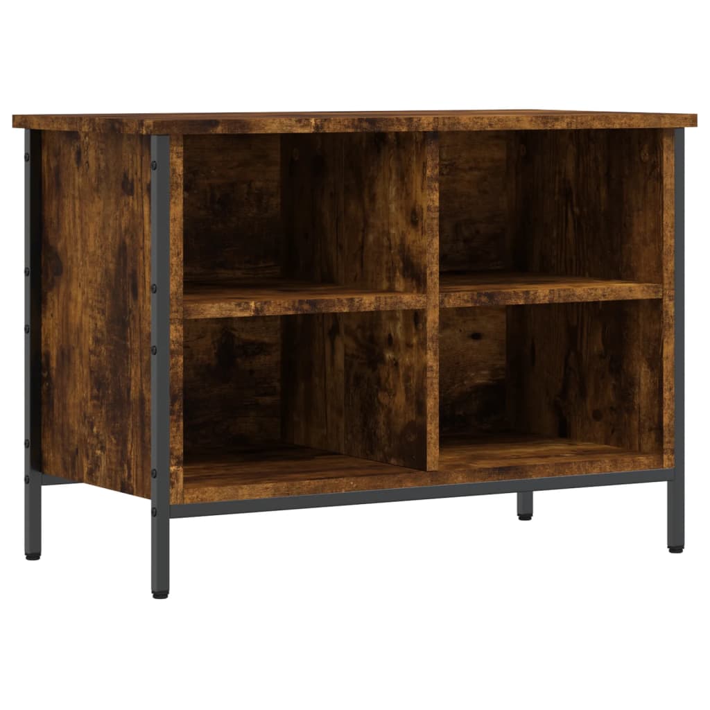 Vidaxx armoire à chaussures 69x35x50 cm bois traité, chêne fumé