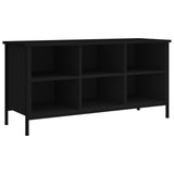 Vidaxx armoire à chaussures 100x35x50 cm bois fini noir
