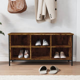 Vidaxx armoire à chaussures 100x35x50 cm bois traité, chêne fumé
