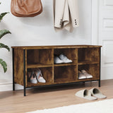 Vidaxx armoire à chaussures 100x35x50 cm bois traité, chêne fumé