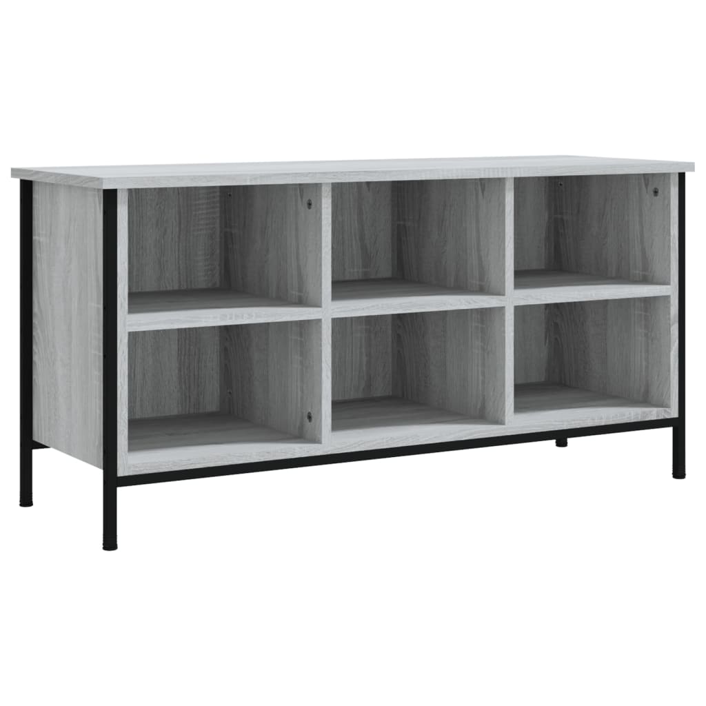 Vidaxx meuble à chaussures 100x35x50 cm bois d'ingénierie couleur chêne sonoma gris