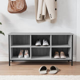 Vidaxx meuble à chaussures 100x35x50 cm bois d'ingénierie couleur chêne sonoma gris