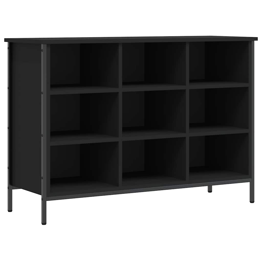 Vidaxx armoire à chaussures 100x35x70 cm bois fini noir