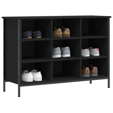 Vidaxx armoire à chaussures 100x35x70 cm bois fini noir