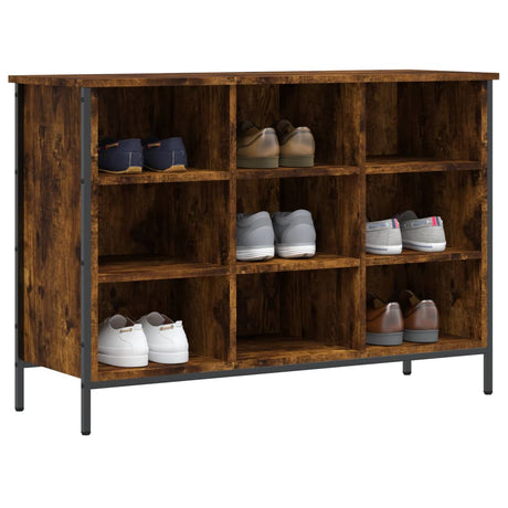 Vidaxx armoire à chaussures 100x35x70 cm bois traité, chêne fumé
