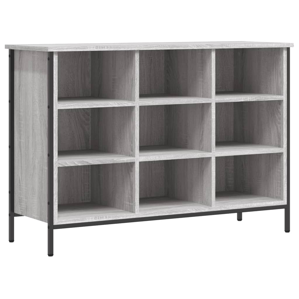 Vidaxx meuble à chaussures 100x35x70 cm bois d'ingénierie couleur chêne sonoma gris
