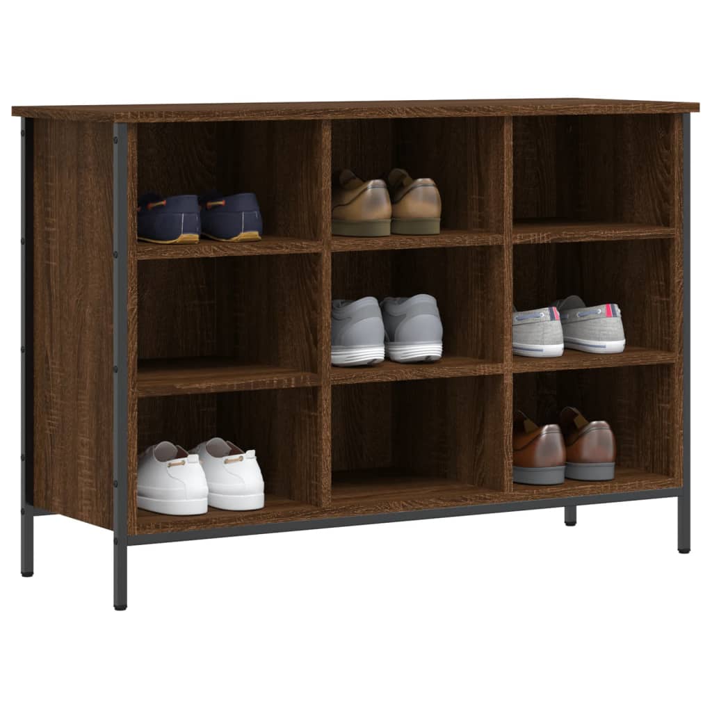 Vidaxx armoire à chaussures 100x35x70 cm bois fini couleur chêne marron