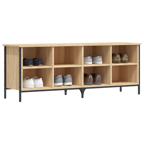VidaXL armoire à chaussures 131x35x50 cm bois d'ingénierie chêne sonoma
