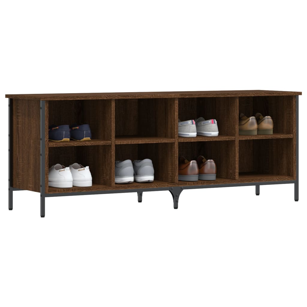 Vidaxx armoire à chaussures 131x35x50 cm bois fini couleur chêne marron