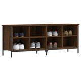 Vidaxx armoire à chaussures 131x35x50 cm bois fini couleur chêne marron