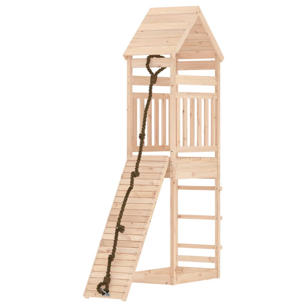 Vidaxl Speelhuis with climbing wall Solid pine