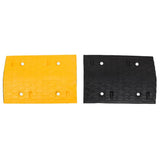 VidaXL Ralentisseurs 2 pcs 97x32,5x4 cm caoutchouc jaune et noir