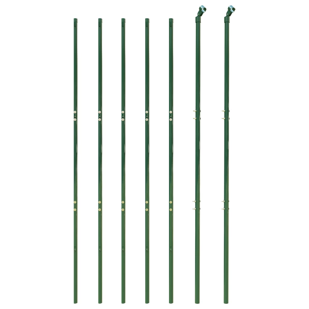 Clôture grillagée Vidaxxl 1,4x10 m acier galvanisé vert