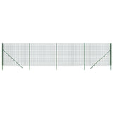 Vidaxxl clôture grillagée 2x10 m acier galvanisé vert