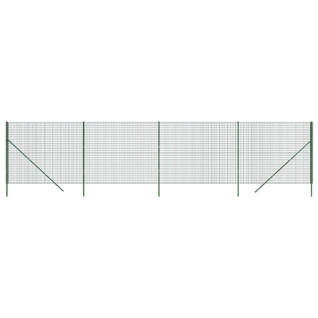 Vidaxxl clôture grillagée 2x10 m acier galvanisé vert