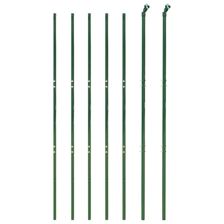 Vidaxxl clôture grillagée 2x10 m acier galvanisé vert