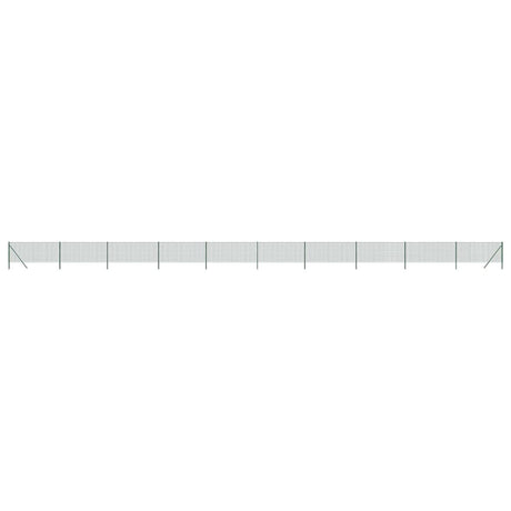 Clôture grillagée Vidaxxl 0,8x25 m acier galvanisé vert