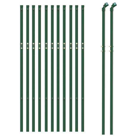 Clôture grillagée Vidaxxl 0,8x25 m acier galvanisé vert