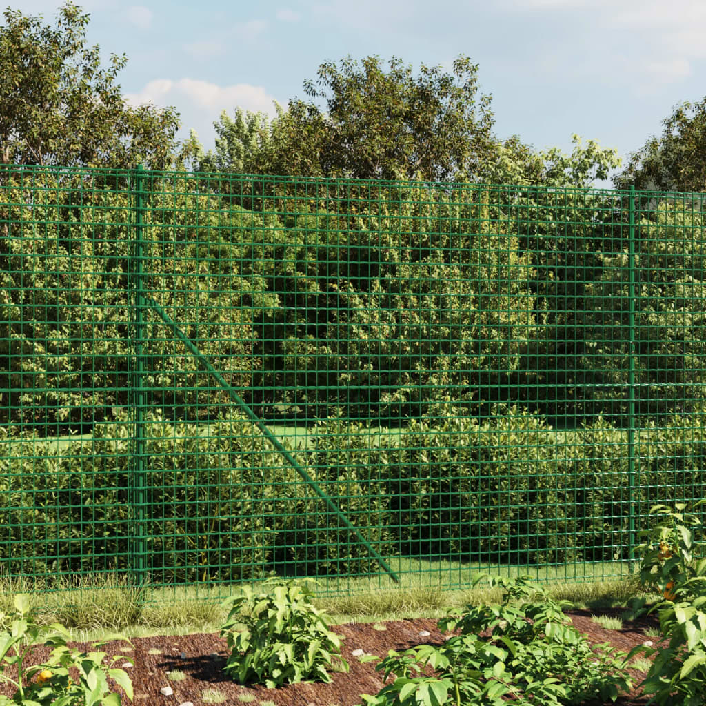 Vidaxl Drot Mesh Fet 1.6x25 m GALVANGANDED STAD Green