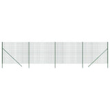 Clôture grillagée Vidaxxl 1,4x10 m acier galvanisé vert