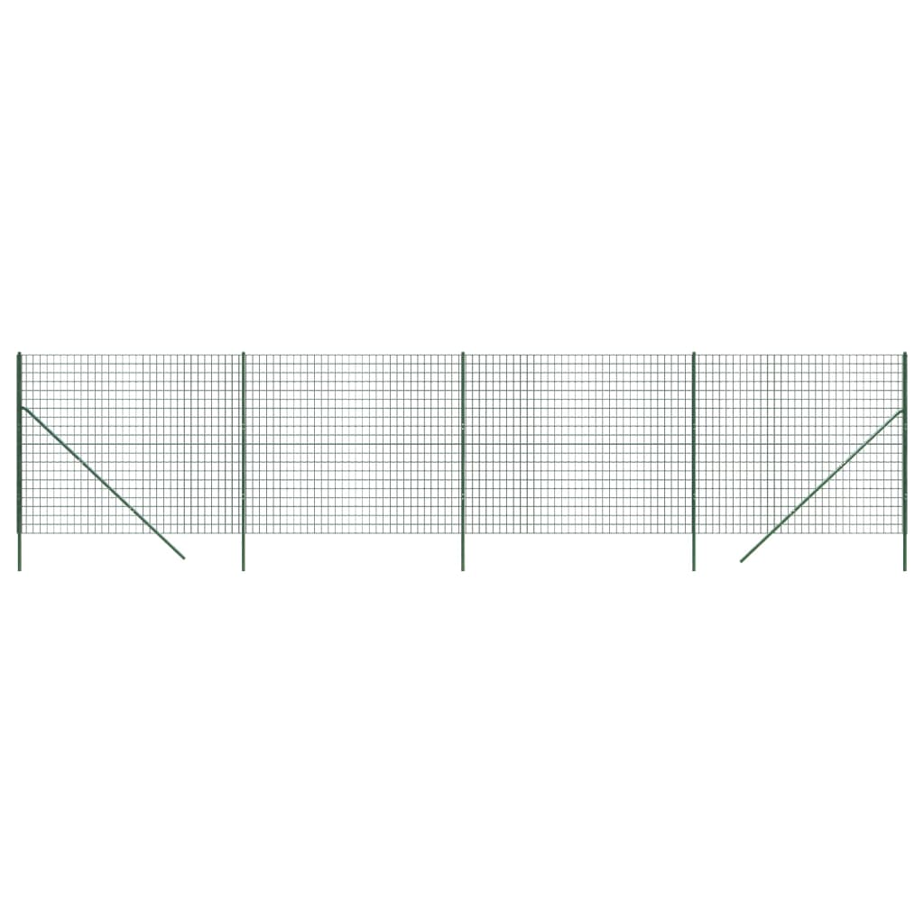 Vidaxl Wire Mesh Fet 1.8x10 M Galvaniserat stålgrönt