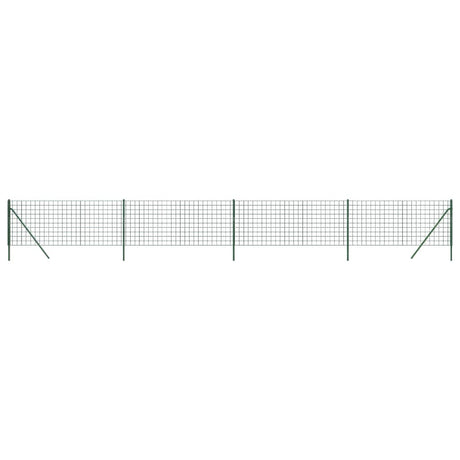 Vidaxxl clôture grillagée 1x10 m acier galvanisé vert