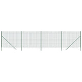 Clôture grillagée Vidaxxl 1,4x10 m acier galvanisé vert